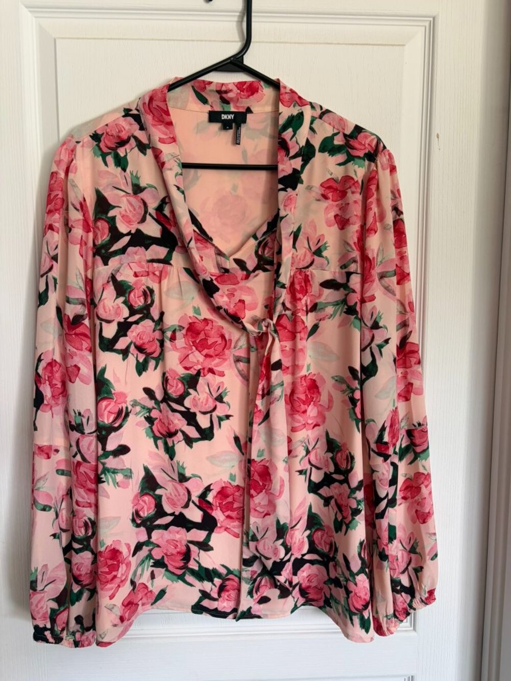 DKNY Floral Blouse – Size XL